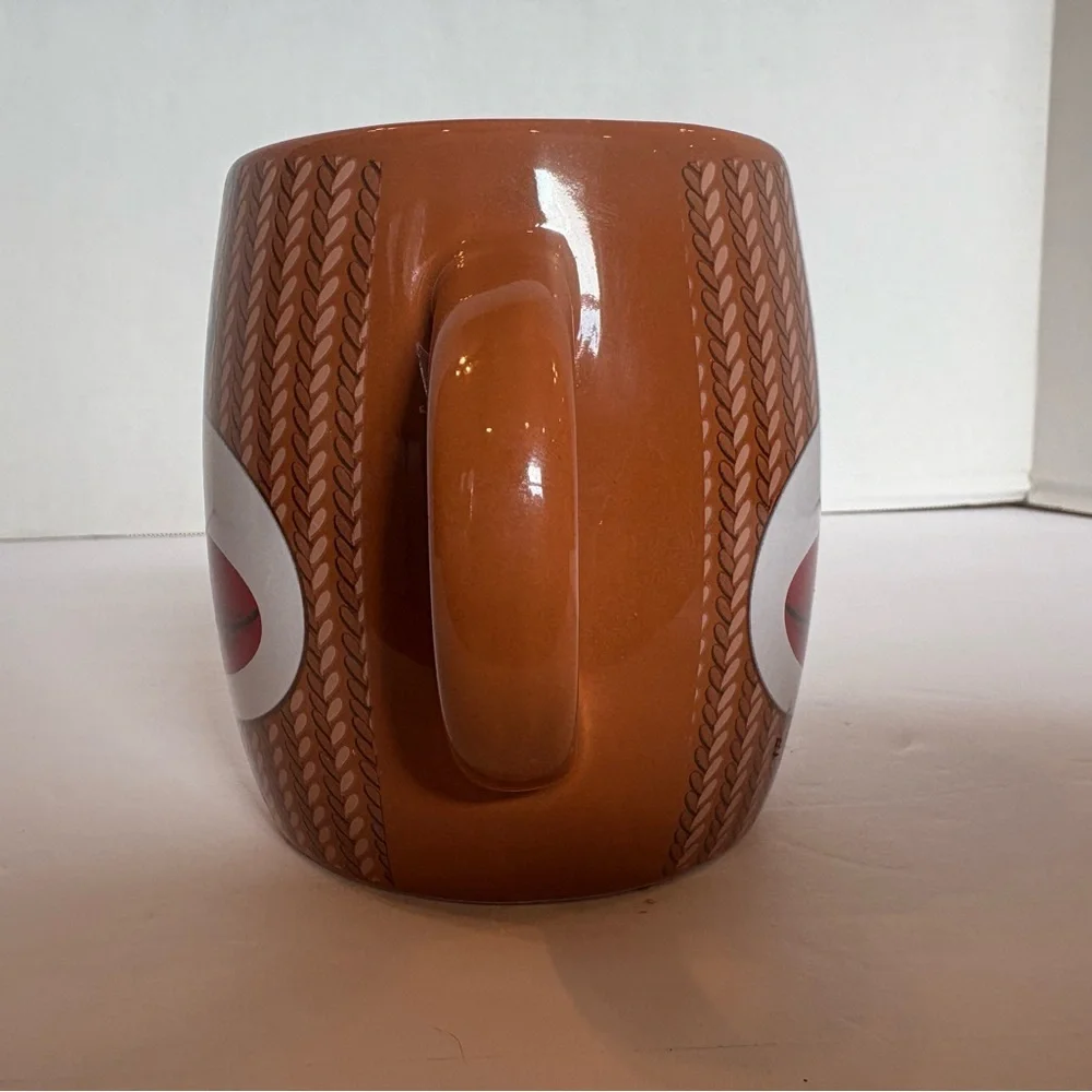 Sock Monkey brown 2-handle coffee mug